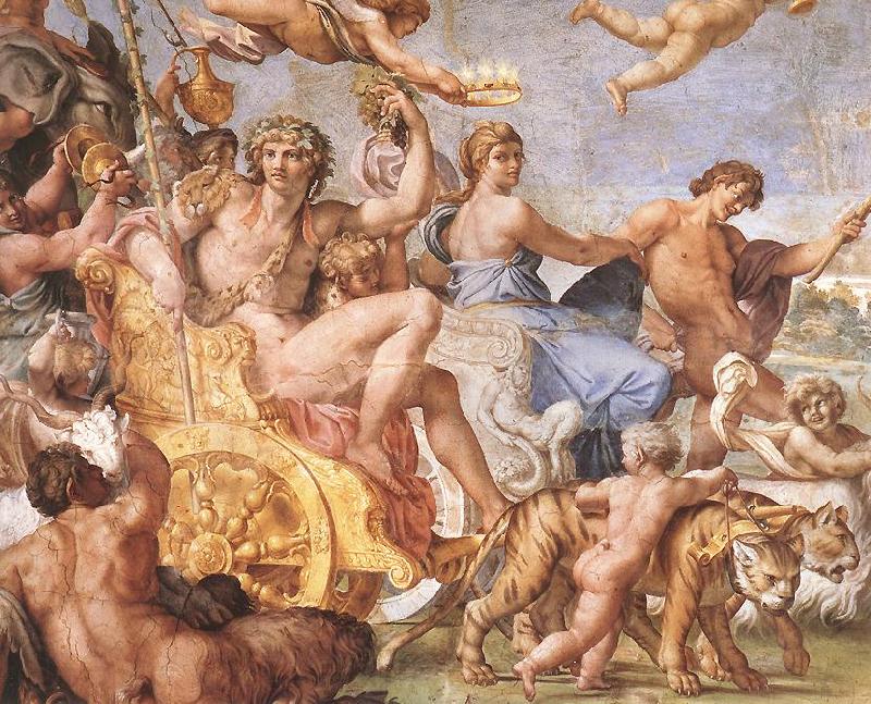 CARRACCI, Annibale Triumph of Bacchus and Ariadne (detail) dsg